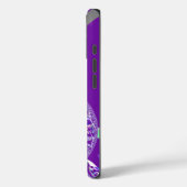 Coques Case-Mate iPhone Imprimante d'art bleu rétro Cyan Kaleidoscope (Verso / Gauche)