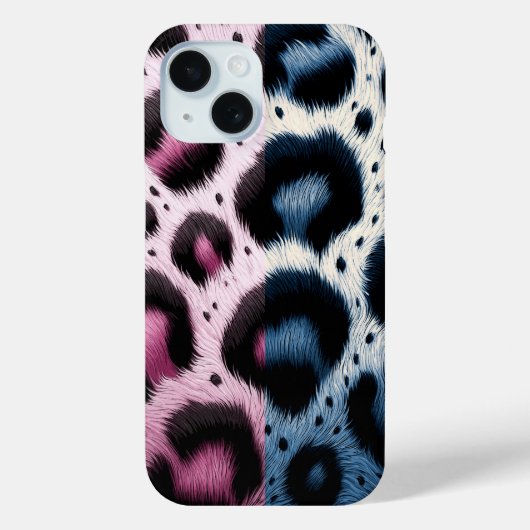 Coques Case-Mate iPhone Imprimé animal à taches de fourrure de léopard ros (Verso)