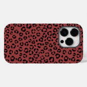 Coques Case-Mate iPhone Imprimé animal bordeaux (Verso (horizontal))
