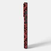 Coques Case-Mate iPhone Imprimé animal bordeaux (Verso / Gauche)