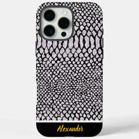 Coques Case-Mate iPhone Imprimé animal scintillant (Verso)