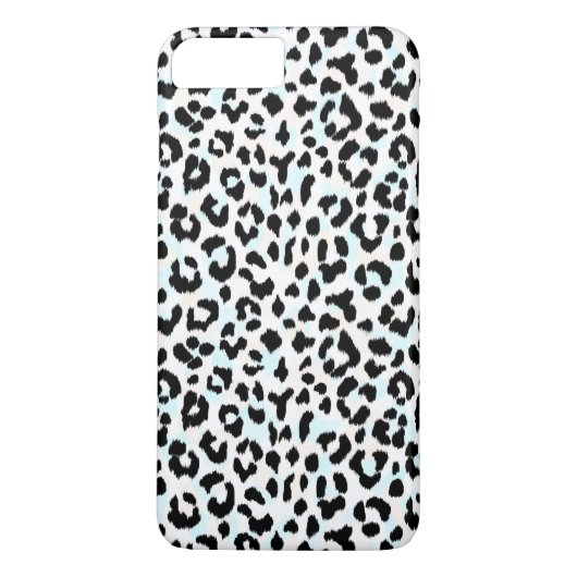 Coques Case-Mate iPhone Imprimé chic guépard noir et blanc (Dos)