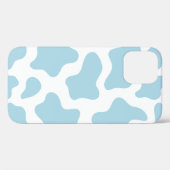 Coques Case-Mate iPhone imprimé de vache bleu pastel kawaii (Verso (horizontal))