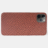 Coques Case-Mate iPhone Imprimé en cuir marron texturé (Dos (Horizontal))