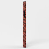 Coques Case-Mate iPhone Imprimé en cuir marron texturé (Dos/Droite)