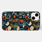 Coques Case-Mate iPhone imprimé floral de printemps de Bohême (Verso (horizontal))