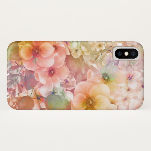 Coques Case-Mate iPhone imprimé floral d'été (Dos (Horizontal))