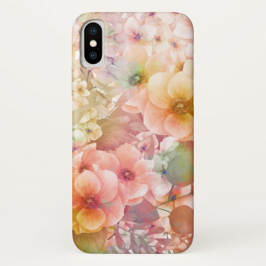 Coques Case-Mate iPhone imprimé floral d'été (Dos)