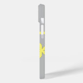 Coques Case-Mate iPhone imprimé gris et jaune, (Verso / Gauche)