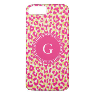 Etui iPhone Case-Mate Imprimé guépard rose coloré féminin monogramme
