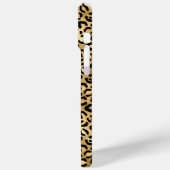 Coques Case-Mate iPhone Imprimé léopard à motif monogrammé feuille d'or  (Verso / Gauche)