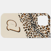 Coques Case-Mate iPhone Imprimé léopard gras Pop Initial Naturel (Verso (horizontal))