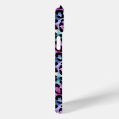 Coques Case-Mate iPhone Imprimé léopard iridescent monogrammé (Verso / Droite)