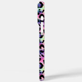 Coques Case-Mate iPhone Imprimé léopard iridescent monogrammé (Verso / Gauche)