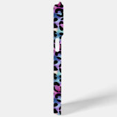 Coques Case-Mate iPhone Imprimé léopard iridescent monogrammé (Verso / Droite)