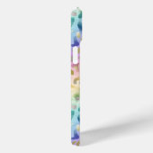 Coques Case-Mate iPhone Imprimé léopard iridescent pastel monogrammé (Verso / Droite)