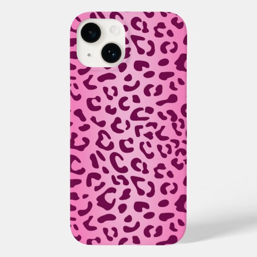 Coques Case-Mate iPhone Imprimé léopard rose élégant (Verso)