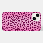 Coques Case-Mate iPhone Imprimé léopard rose élégant (Verso (horizontal))