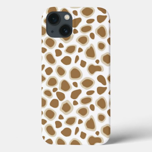 Coques Case-Mate iPhone Imprimé léopard - Taupe beige et blanc (Verso)