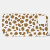 Coques Case-Mate iPhone Imprimé léopard - Taupe beige et blanc (Verso (horizontal))
