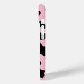 Coques Case-Mate iPhone Imprimé vachette noir et rose Cow (Verso / Gauche)