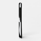 Coques Case-Mate iPhone imprimé zèbre noir blanc (Dos/Gauche)