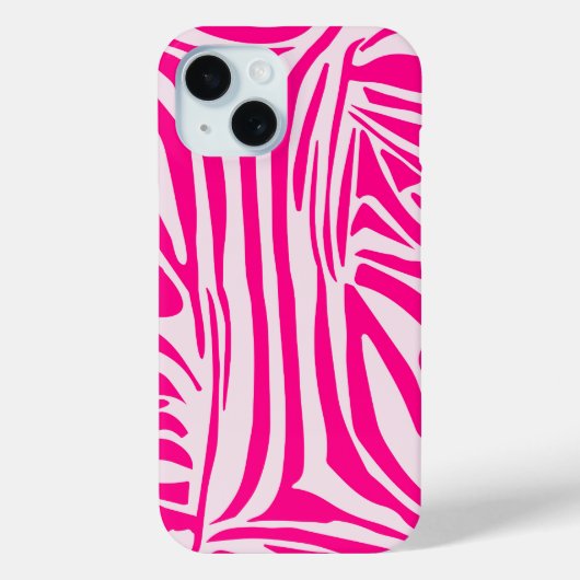 Coques Case-Mate iPhone Imprimé zèbre rose (Verso)