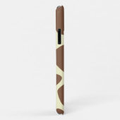 Coques Case-Mate iPhone Imprimée de girafe, Giraffe Brown, Poster de anima (Dos/Droite)