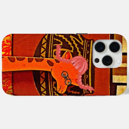 Coques Case-Mate iPhone Imprimer Casquette Giraffe (Verso (horizontal))