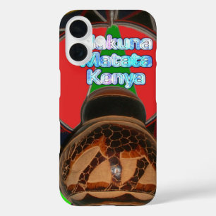 Coques iPhone 16 Imprimer Hakuna Matata Kenya Art