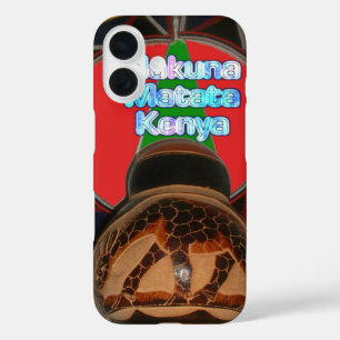 Coques iPhone 16 Imprimer Hakuna Matata Kenya Art