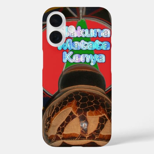 Coques Case-Mate iPhone Imprimer Hakuna Matata Kenya Art (Verso)