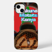 Coques Case-Mate iPhone Imprimer Hakuna Matata Kenya Art (Verso)