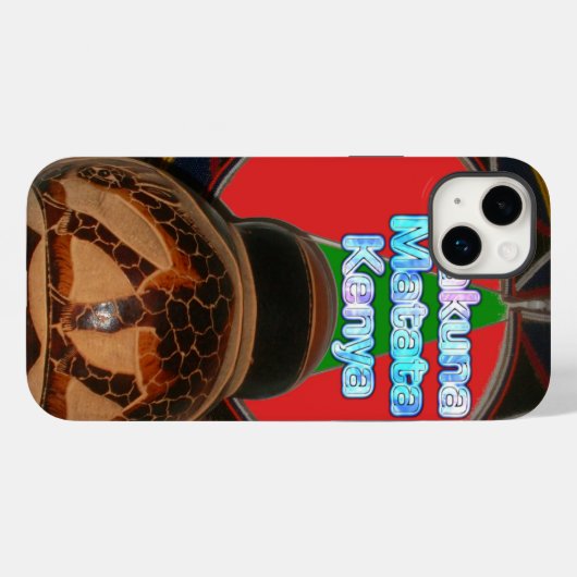 Coques Case-Mate iPhone Imprimer Hakuna Matata Kenya Art (Verso (horizontal))
