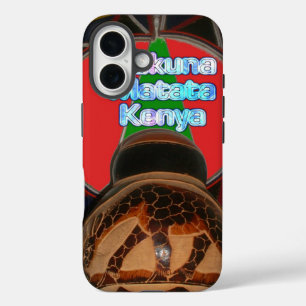 Coques iPhone 16 Imprimer Hakuna Matata Kenya Art