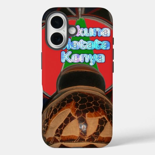 Coques Case-Mate iPhone Imprimer Hakuna Matata Kenya Art (Verso)