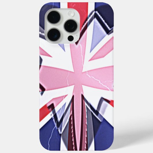 Coques Case-Mate iPhone Imprimer "I Love UK" (Verso)