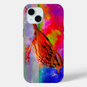 Coque Pour iPhone 15 Imprimer l'art du rêve d'oiseaux cosmiques"