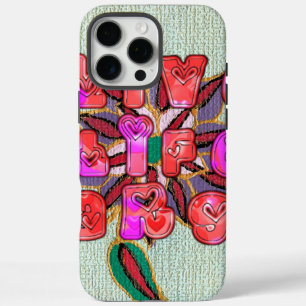 Coques iPhone 16 Pro Max Imprimer l'art "Live Life Large"