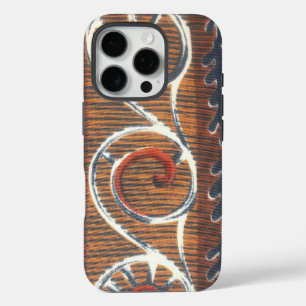 iPhone 16 Pro Case Imprimer Motif Africain vintage