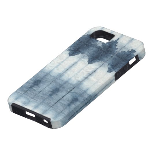 Coques Case-Mate iPhone Imprimer Shibori Indigio (Bas)
