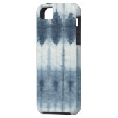Coques Case-Mate iPhone Imprimer Shibori Indigio (Dos gauche)