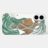 Coques Case-Mate iPhone Imprimer vintage Ladies Gogo Green Art (Verso (horizontal))