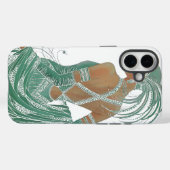 Coques Case-Mate iPhone Imprimer vintage Ladies Gogo Green Art (Verso (horizontal))
