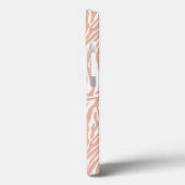 Coques Case-Mate iPhone Imprimer Zebra Peach (Verso / Gauche)