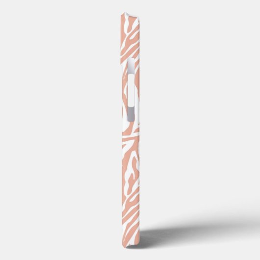 Coques Case-Mate iPhone Imprimer Zebra Peach (Verso / Gauche)