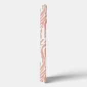 Coques Case-Mate iPhone Imprimer Zebra Peach (Verso / Droite)