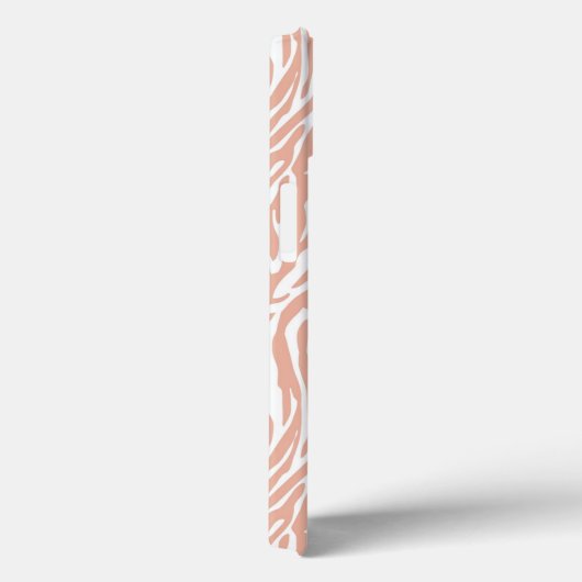 Coques Case-Mate iPhone Imprimer Zebra Peach (Verso / Droite)