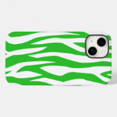 Coques Case-Mate iPhone Imprimer Zèbre vert citron (Verso (horizontal))