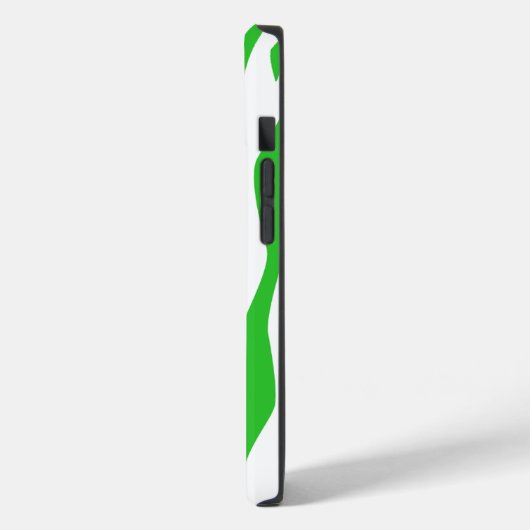Coques Case-Mate iPhone Imprimer Zèbre vert citron (Verso / Gauche)